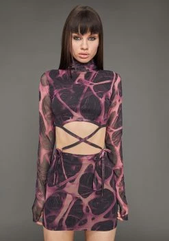 Poster Grl Diva DNA Mesh Mini Dress