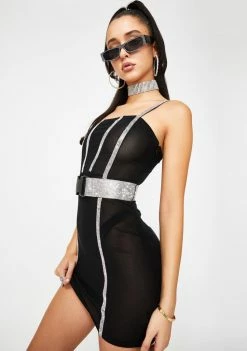 Poster Grl Saturday Night Diva Rhinestone Dress Dresses