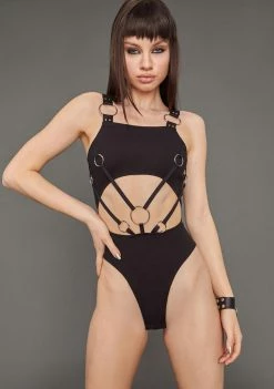 Poster Grl Keep On Wishing O-Ring Bodysuit Tops