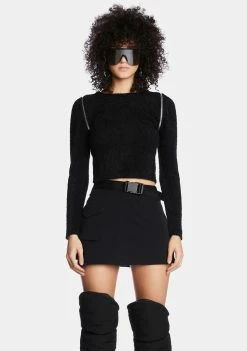 Poster Grl On A Mission Wrap Skirt Mini Skirt