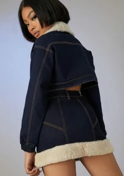 Poster Grl Attention Seeker Denim Mini Skirt Bottoms