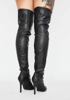 Poster Grl Secure The Bag Thigh High Boots Boots & Booties