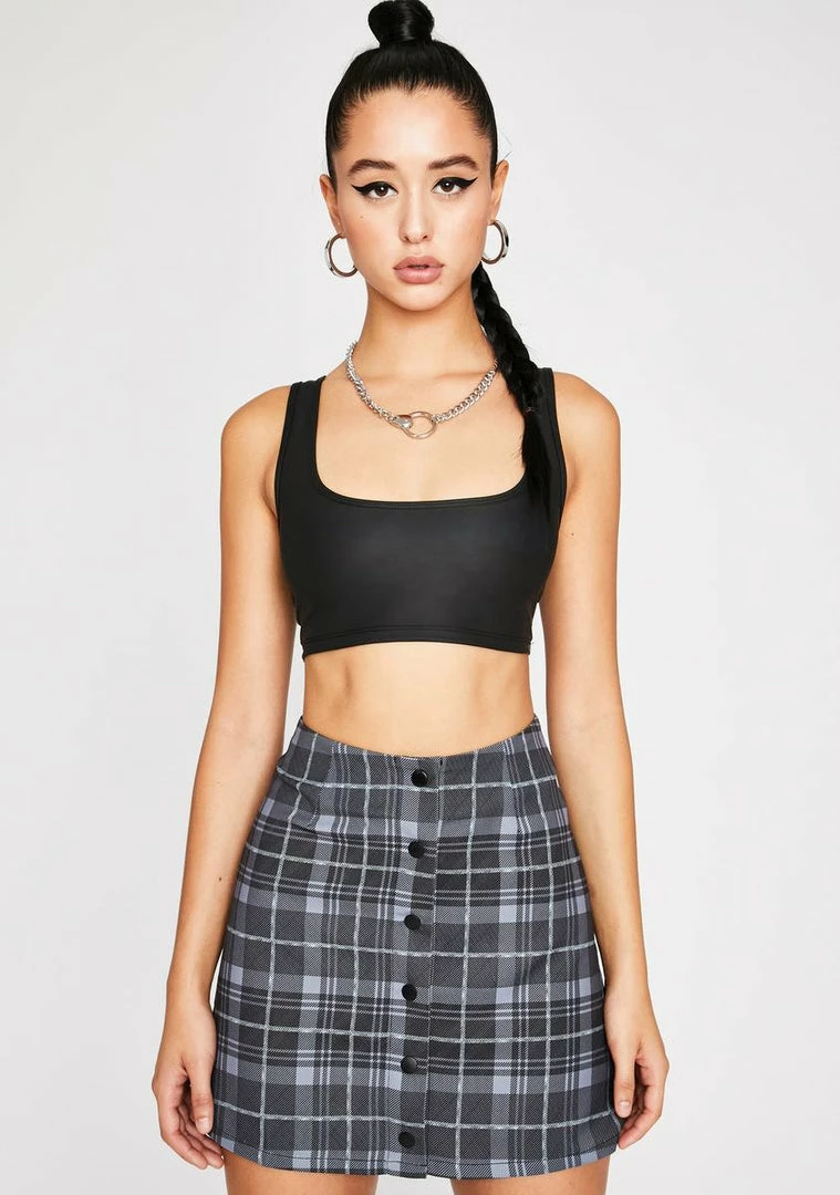 Poster Grl Back In Session Plaid Skirt Bottoms 2 Poster Grl Back In Session Plaid Skirt Bottoms