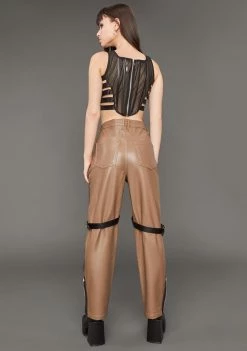 Poster Grl Match My Energy Two-Tone Harness Jeans