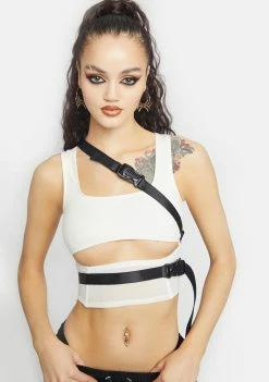 Poster Grl Icy On The Rise Buckle Corset Tank