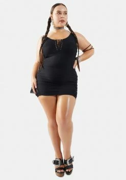 Poster Grl Real Stallion Sass Lace-Up Mini Dress Dresses