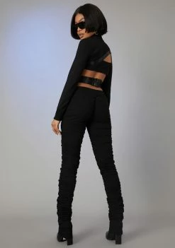 Poster Grl Bottoms Back To It Ruched Joggers