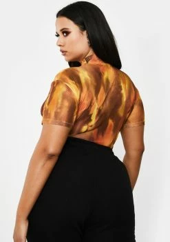 Poster Grl Glow She's Viral Overnight Mesh Top Tops