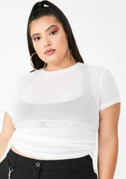 Poster Grl Ur 100 Percent That Bish Mesh Tee