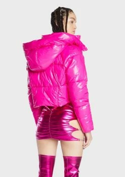Poster Grl Futuristic Flair Puffer Jacket