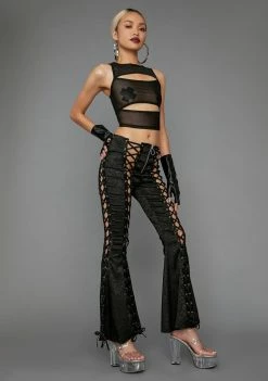 Poster Grl Bottoms Backseat Driver Bell Bottom Pants