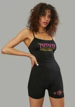 Poster Grl Forever In Bliss Graphic Romper Jumpsuits & Rompers