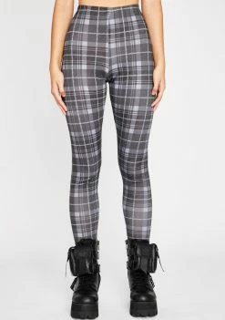 Poster Grl Back In Session Plaid Leggings