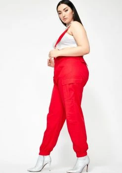 Poster Grl Straight Litty Goal Digger Suspender Pants