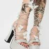 Poster Grl Blindin' Pixie Queen Lace Up Heels Platform Heels