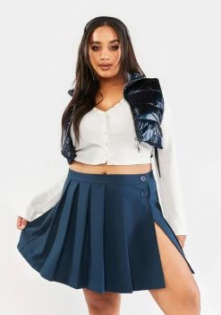 Poster Grl Bottoms Plus Playing The Field Pleated Skirt