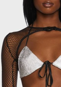 Poster Grl Press Charges Fishnet Shrug