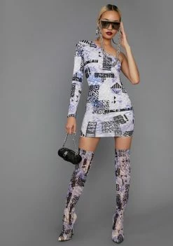Poster Grl Dresses QR Cutie Asymmetrical Mini Dress