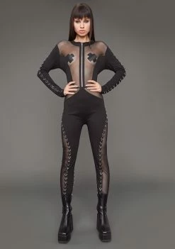 Poster Grl Rude Temptations Mesh Jumpsuit Jumpsuits & Rompers