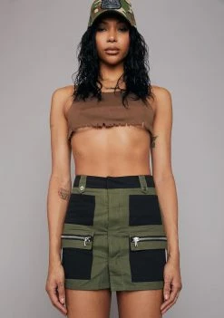 Poster Grl Varsity Player Colorblock Mini Skirt Bottoms