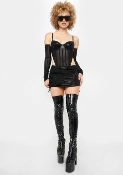Poster Grl Sub Zero Ruched Mini Skirt