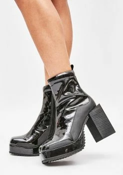 Poster Grl Boots & Booties Miss Bad Media Patent Ankle Boots
