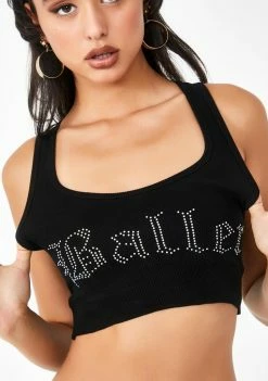 Poster Grl Baller Alerttt Rhinestone Tank
