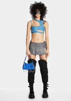 Poster Grl Aqua Check Yourself Shoulder Bag Shoulder Bags