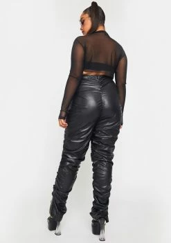 Poster Grl Plus Kick Your Game Ruched Leggings Bottoms