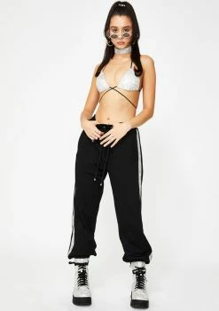 Poster Grl Drip Disorder Rhinestone Joggers Bottoms