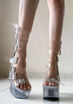 Poster Grl Level Up Platform Buckle Heels Platforms