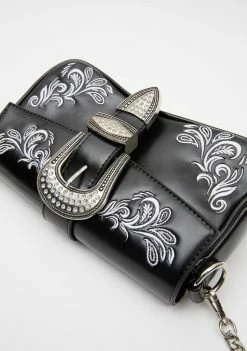 Poster Grl Bandit Business Embroidered Chain Bag Bags & Wallets