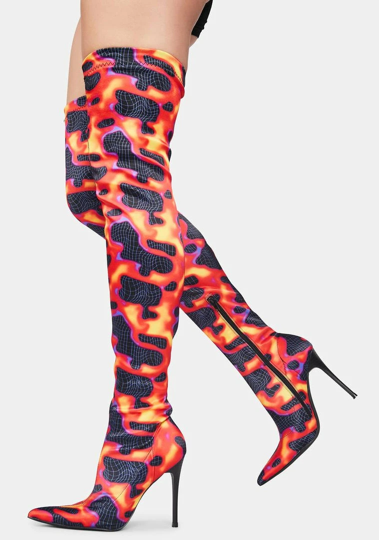 Poster Grl Boots & Booties Heatin' Up Thigh High Boots 2 Poster Grl Boots & Booties Heatin' Up Thigh High Boots