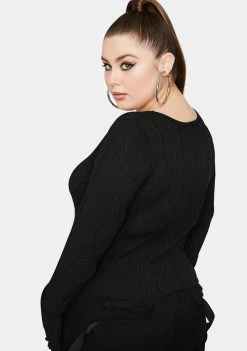 Poster Grl Tops Duh Valet Only Ruched Tie Front Top