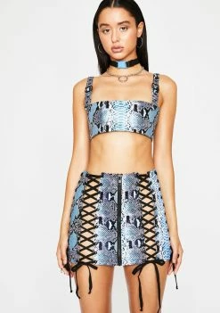Poster Grl Bossy Bloodline Lace Up Skirt