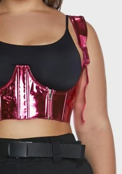 Poster Grl Corset Top Plus Magenta My Type Underbust Corset
