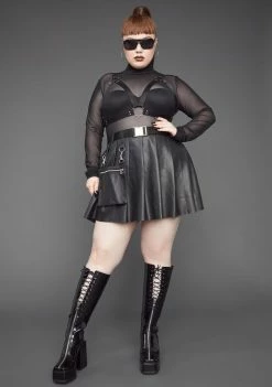 Poster Grl My Naughty Habits Mesh Top And Harness Set Tops