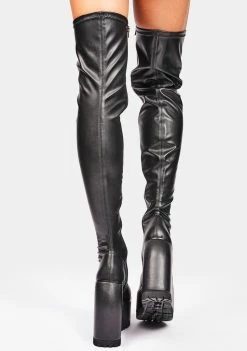 Poster Grl Serving Looks Thigh High Boots Boots & Booties