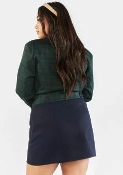 Poster Grl Bottoms Plus Dorm Core Plaid Mini Skirt