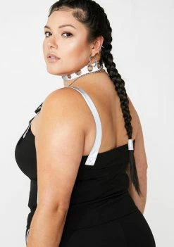 Poster Grl Tops Sorry Not Sorry Reflective Tank