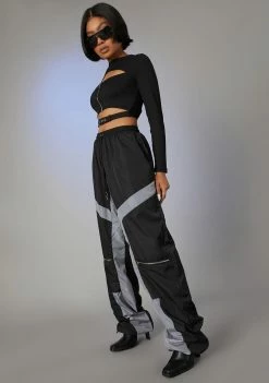 Poster Grl Bottoms Control Panel Wide Leg Joggers
