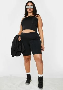 Poster Grl Tops Bye Send To Voicemail Crop Tank