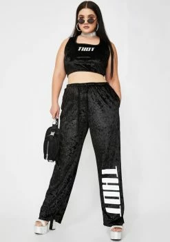 Poster Grl So That Heaux Over There Velour Pants Bottoms