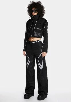Poster Grl Wide Leg Pants Future Couture Reflective Pants