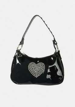 Poster Grl Bags & Wallets Midnight Bling Breakup Rhinestone Purse