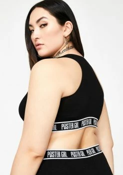 Poster Grl Night Go Boss Mode Sports Bra Tops
