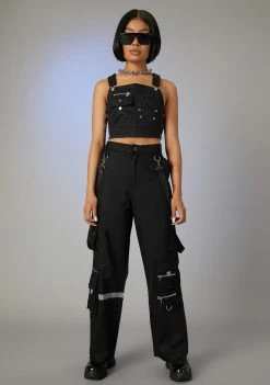 Poster Grl Piece Of Werk Utility Overall Top