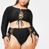 Poster Grl Total Undercover Hustler Lace Up Bikini Set