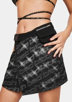 Poster Grl Baddie Mentality Mini Skirt