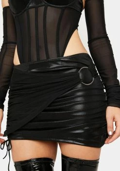 Poster Grl Sub Zero Ruched Mini Skirt